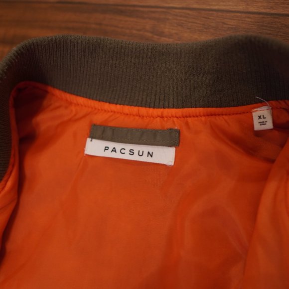 Pacsun Green Bomber Jacket | Size: XL - Picture 4 of 4